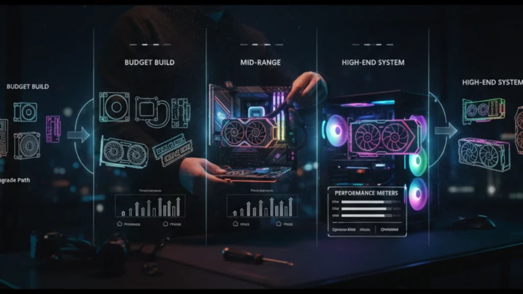 Complete guide to building a gaming PC from budget to high-end, featuring core components and performanceComplete guide to building a gaming PC from budget to high-end, featuring core components and performance