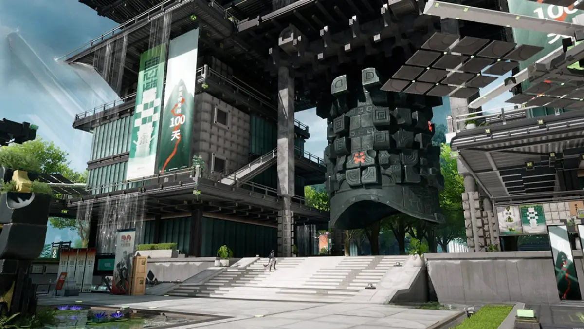 Industrial sci-fi architecture on Talos-II in Arknights Endfield
