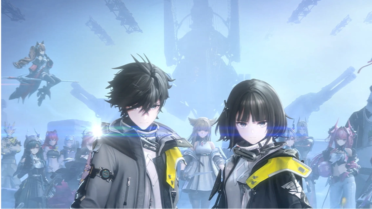 Arknights Endfield key visual showing main squad on Talos-II