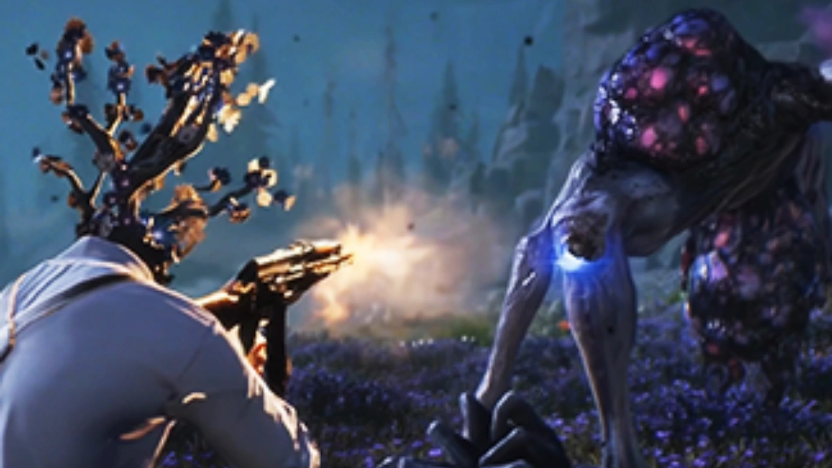 Once Human boss fight with mutated creature in open world survival gameplay scene